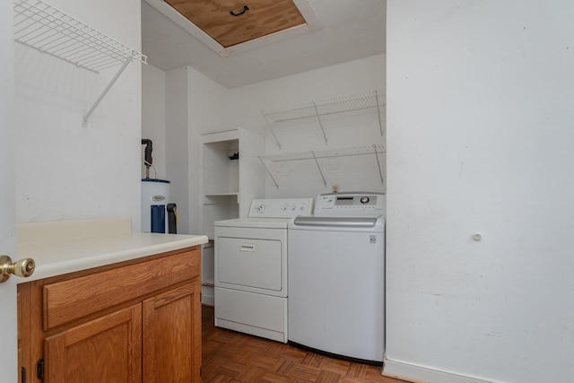 22 Loblolly Rd, Palmyra, VA 22963 - washroom with washing machine and clothes dryer and electric water heater