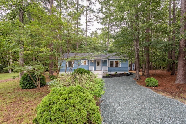 22 Loblolly Rd, Palmyra, VA 22963 - view of front of home featuring driveway and covered porch