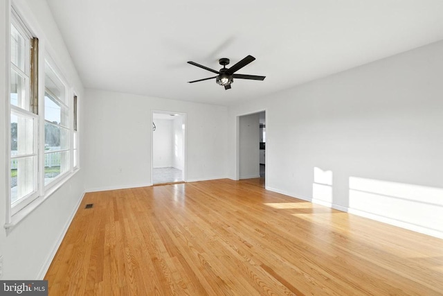 6 Charles St, Luray, VA 22835 - empty room featuring light wood finished floors and ceiling fan