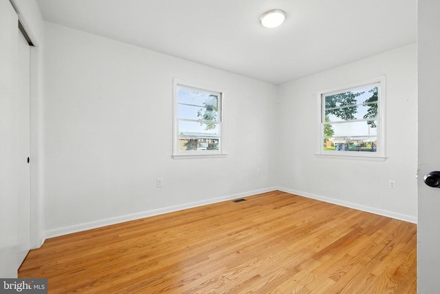 6 Charles St, Luray, VA 22835 - unfurnished bedroom featuring multiple windows, light wood-type flooring, and a closet