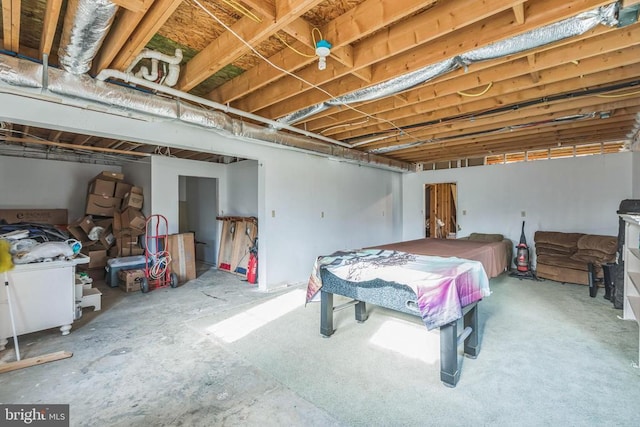 7599 Secretarys Sand Rd, Schuyler, VA 22969 - below grade area featuring billiards table