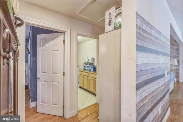 7599 Secretarys Sand Rd, Schuyler, VA 22969 - hallway with light wood-style flooring