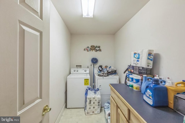 7599 Secretarys Sand Rd, Schuyler, VA 22969 - laundry area featuring washing machine and clothes dryer, cabinet space, and light floors