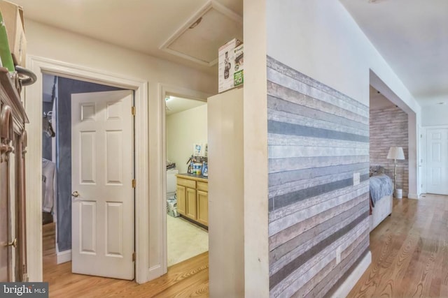 7599 Secretarys Sand Rd, Schuyler, VA 22969 - hall with light wood-type flooring
