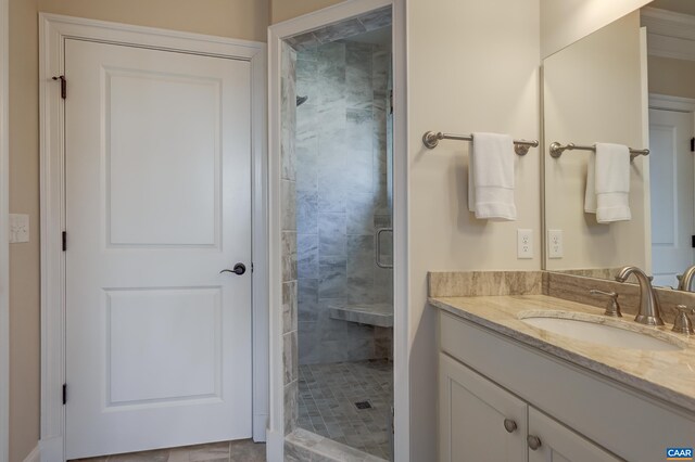 804 Golf View Dr, Crozet, VA 22932 - full bathroom with vanity and a stall shower
