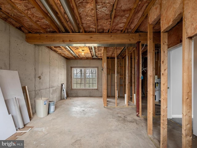view of basement