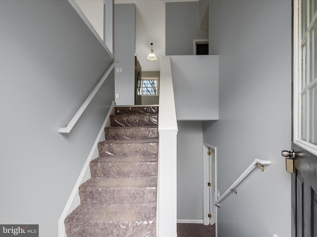 view of stairway