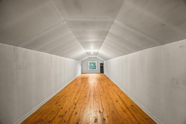 1435 Bluestone St, Harrisonburg, VA 22801 - additional living space featuring lofted ceiling, hardwood / wood-style flooring, and baseboards