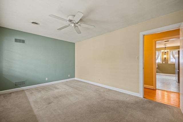 1435 Bluestone St, Harrisonburg, VA 22801 - carpeted spare room featuring ceiling fan and baseboards