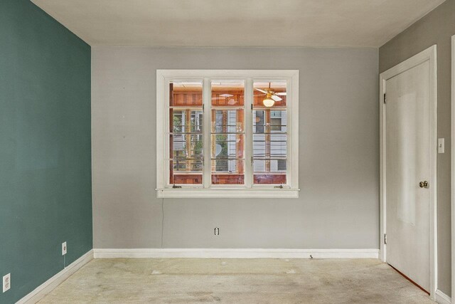 1435 Bluestone St, Harrisonburg, VA 22801 - carpeted spare room with baseboards and a ceiling fan