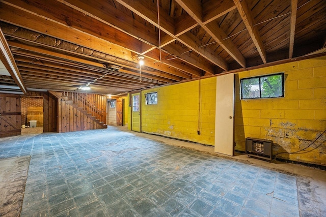 1435 Bluestone St, Harrisonburg, VA 22801 - below grade area featuring stairs