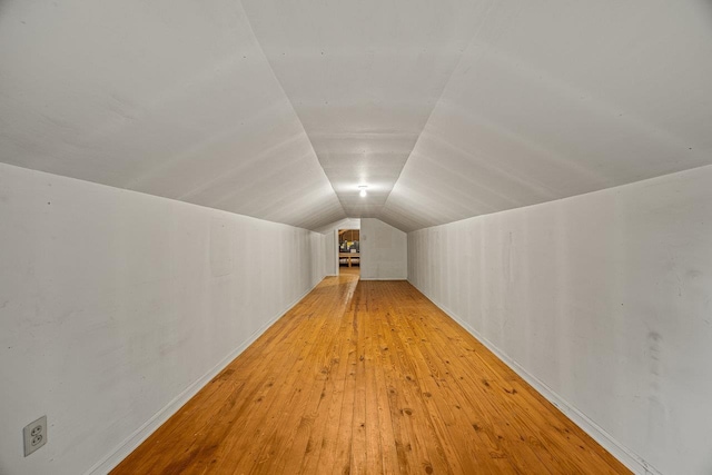 1435 Bluestone St, Harrisonburg, VA 22801 - additional living space featuring light wood finished floors, lofted ceiling, and baseboards
