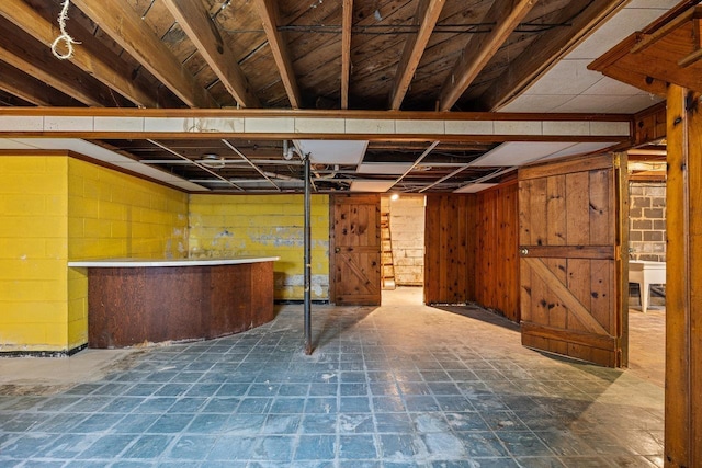 1435 Bluestone St, Harrisonburg, VA 22801 - finished basement with wood walls