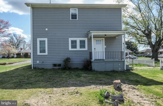 view of back of property