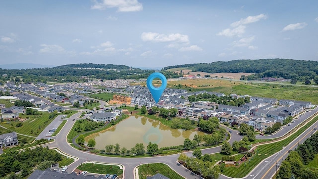 3277 Preston Shore Dr, Rockingham, VA 22801 - aerial view of property's location with a large body of water and nearby suburban area