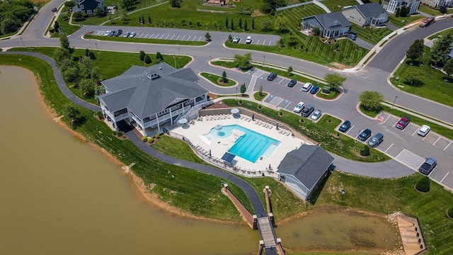 3277 Preston Shore Dr, Rockingham, VA 22801 - view of property location with a pool area and a nearby body of water