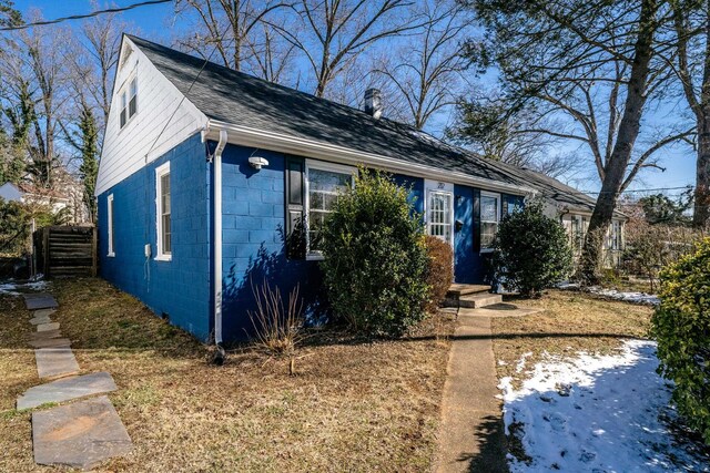 212 Shamrock Rd, Charlottesville, VA 22903 - view of front of house with roof with shingles and fence