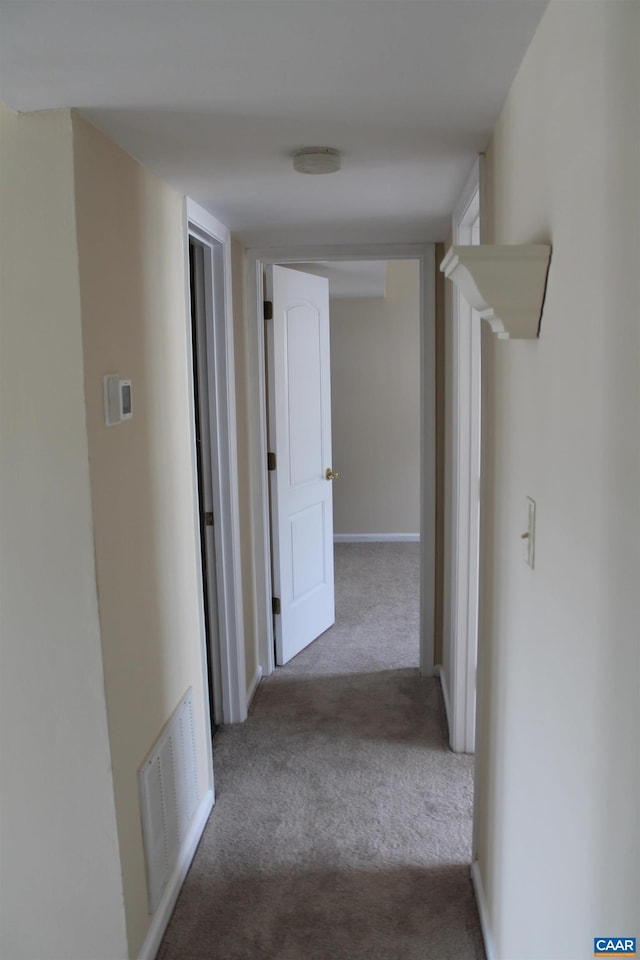 1313 Villa Way Unit F, Charlottesville, VA 22903 - hall with carpet, baseboards, and visible vents