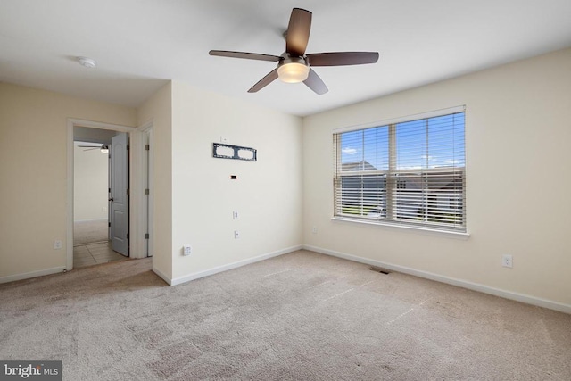 1708 Hudgins Farm Cir, Fredericksburg, VA 22408 - unfurnished bedroom featuring carpet flooring and a ceiling fan