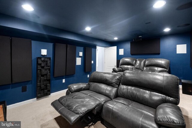 1708 Hudgins Farm Cir, Fredericksburg, VA 22408 - cinema featuring carpet and recessed lighting