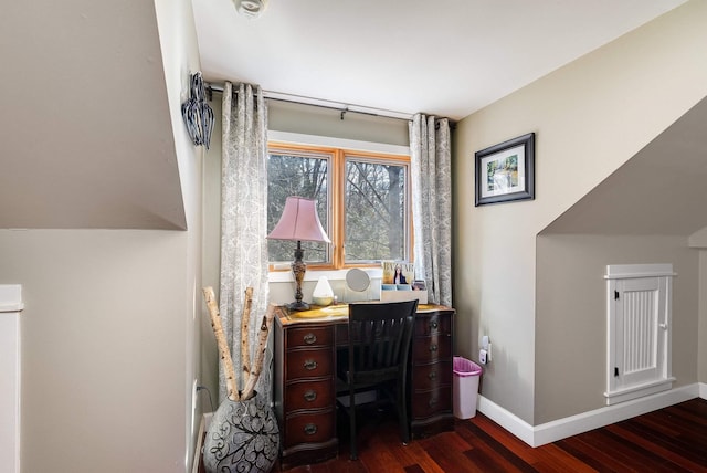 409 Lower Rawley Ln, Hinton, VA 22831 - office with baseboards and wood finished floors