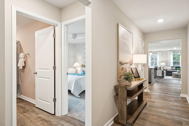 LOT38 Heather Ln, Staunton, VA 24401 - hallway with wood finished floors and recessed lighting