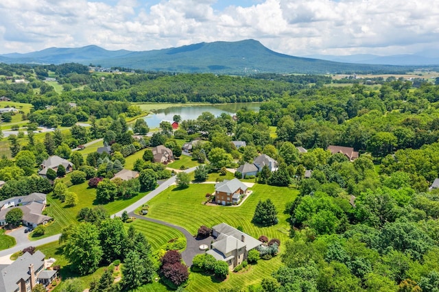 3417 Lake Pointe Dr, Rockingham, VA 22801 - drone / aerial view of a water and mountain view