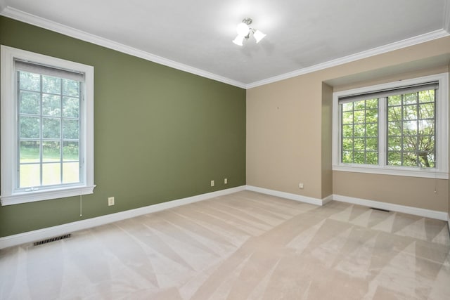 3417 Lake Pointe Dr, Rockingham, VA 22801 - unfurnished room featuring ornamental molding and light carpet