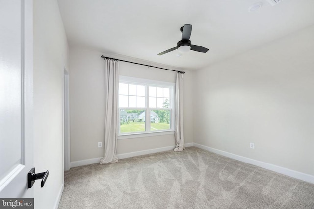 11207 Redlands Trl, Spotsylvania, VA 22551 - carpeted spare room featuring baseboards and ceiling fan