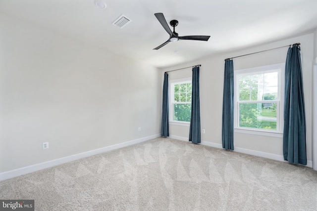 11207 Redlands Trl, Spotsylvania, VA 22551 - spare room with ceiling fan, baseboards, and carpet floors