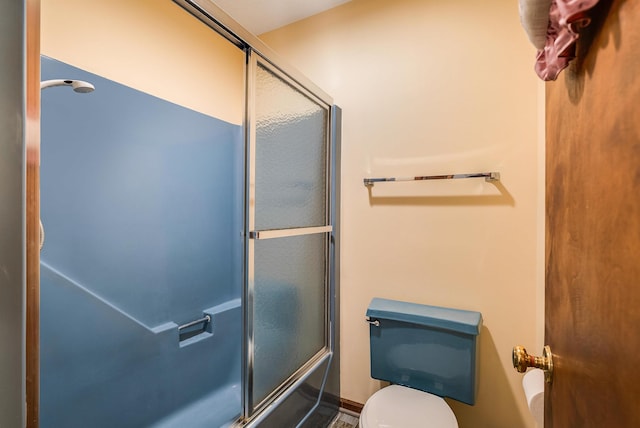 183 Deer Dr, Mcgaheysville, VA 22840 - full bathroom with bath / shower combo with glass door and toilet