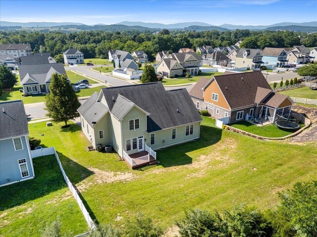 239 Windsor Dr, Fishersville, VA 22939 - aerial view of residential area with a mountain backdrop