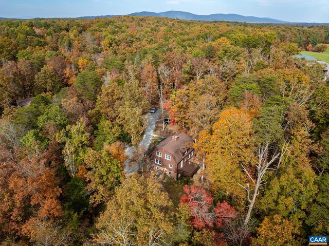 2395 Mountain Brook Dr, Charlottesville, VA 22902 - bird's eye view featuring a forest view