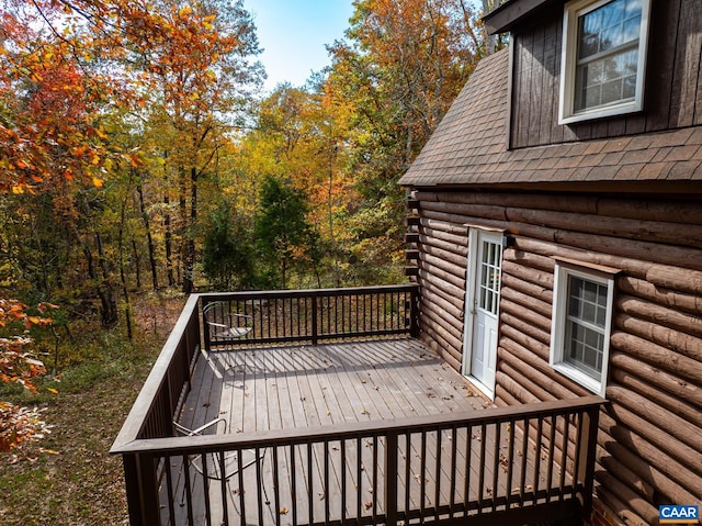 2395 Mountain Brook Dr, Charlottesville, VA 22902 - view of wooden terrace