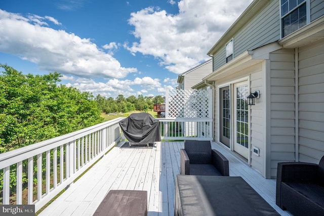 5606 Joshua Tree Cir, Fredericksburg, VA 22407 - deck featuring area for grilling