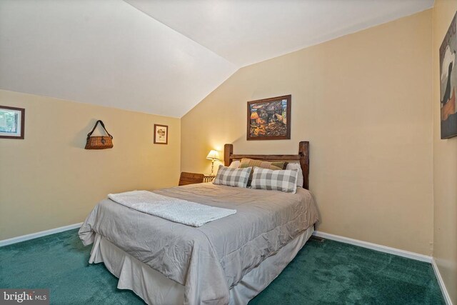 13013 Alum Springs Rd, Culpeper, VA 22701 - carpeted bedroom featuring vaulted ceiling and baseboards
