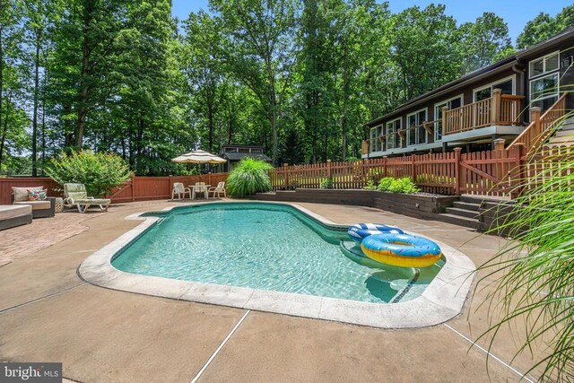 13013 Alum Springs Rd, Culpeper, VA 22701 - view of pool featuring a patio, a fenced backyard, and outdoor lounge area