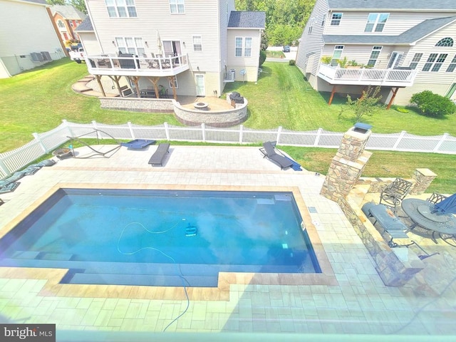 9423 Reservoir Rd, Fredericksburg, VA 22407 - view of swimming pool with a fenced backyard and a patio area