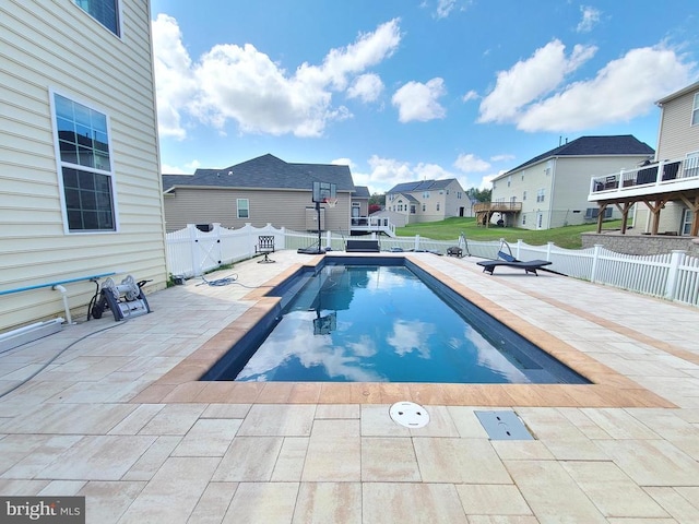 9423 Reservoir Rd, Fredericksburg, VA 22407 - view of pool with a residential view, a fenced backyard, and a patio