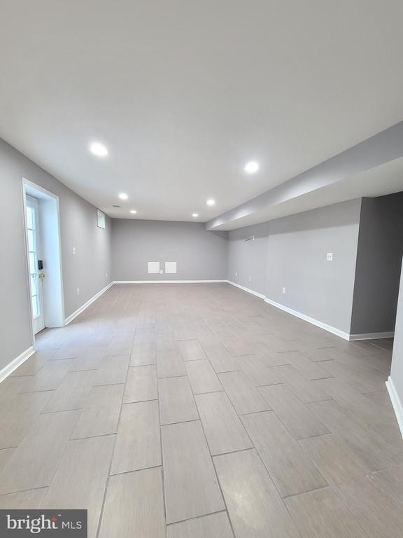 9423 Reservoir Rd, Fredericksburg, VA 22407 - below grade area featuring recessed lighting and baseboards