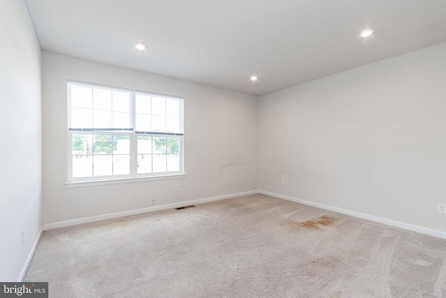 9003 Walnut Hill Rd, Fredericksburg, VA 22408 - carpeted spare room featuring recessed lighting