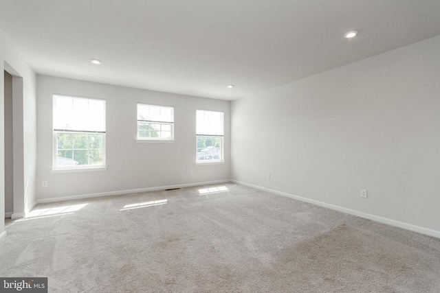 9003 Walnut Hill Rd, Fredericksburg, VA 22408 - empty room with light colored carpet and recessed lighting