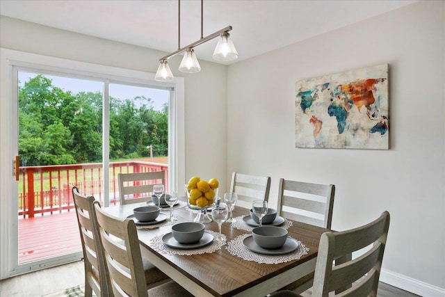 210 Jackson Ave, New Market, VA 22844 - dining area with wood finished floors and baseboards