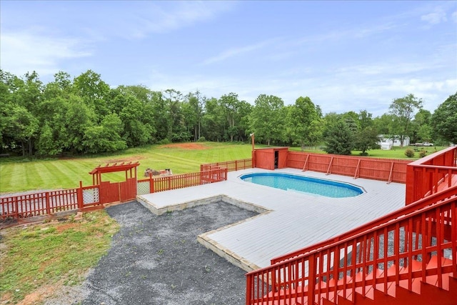 210 Jackson Ave, New Market, VA 22844 - view of swimming pool featuring a deck