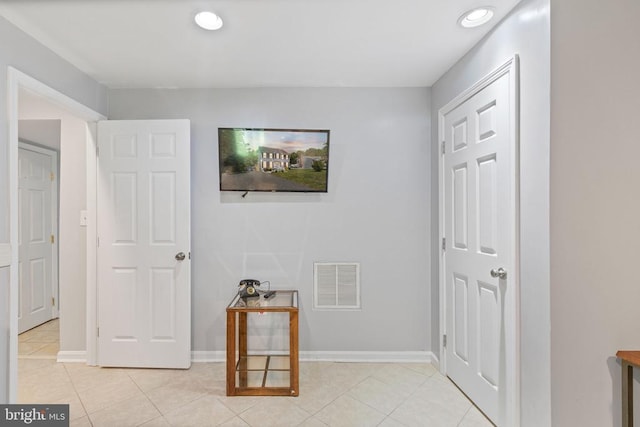 3227 Lancaster Ring Rd, Fredericksburg, VA 22408 - corridor with recessed lighting, light tile patterned floors, and baseboards