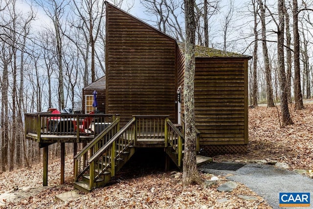 16 Chestnut Ln, Wintergreen Resort, VA 22967 - view of wooden terrace