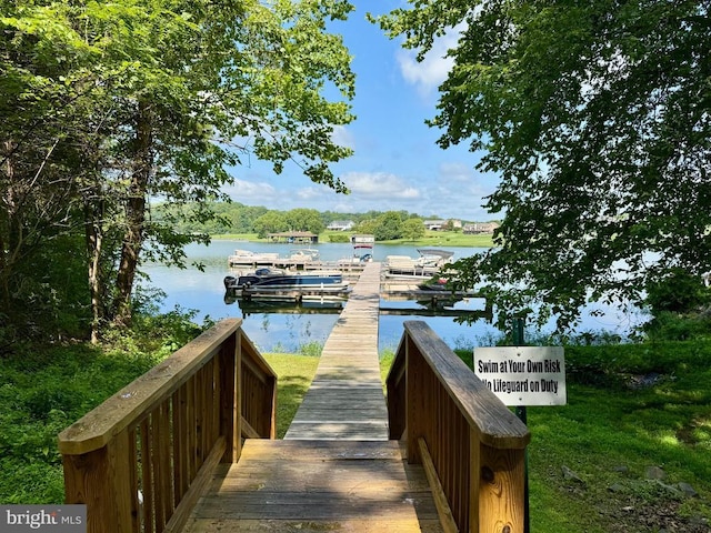 15411 Cedar Hill Dr, Mineral, VA 23117 - dock featuring a water view