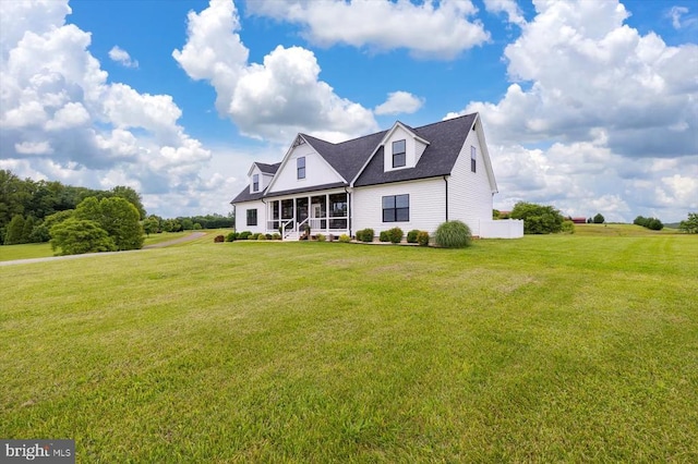 15411 Cedar Hill Dr, Mineral, VA 23117 - cape cod house with a sunroom and a front yard