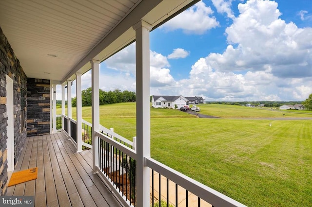 15411 Cedar Hill Dr, Mineral, VA 23117 - wooden porch with a lawn