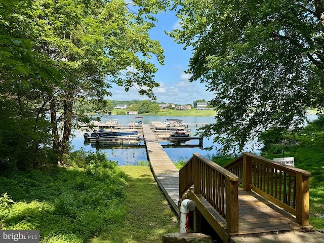 15411 Cedar Hill Dr, Mineral, VA 23117 - dock featuring a water view